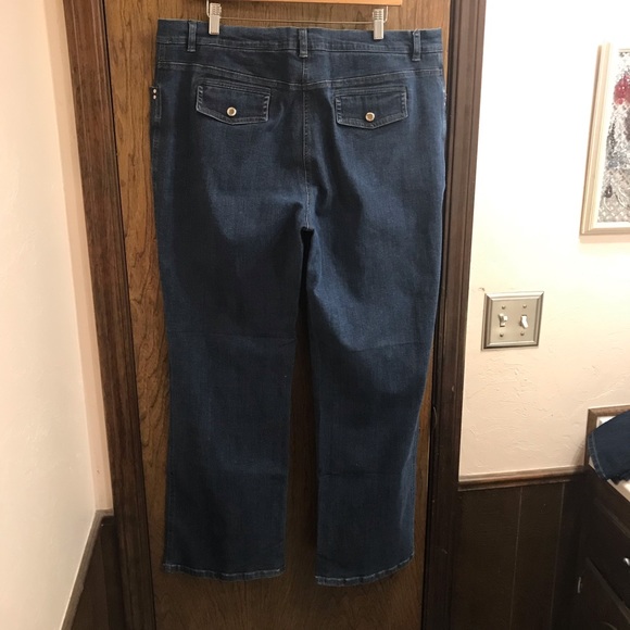 Jones New York wide leg denim jeans size 16 EUC - Picture 3 of 7